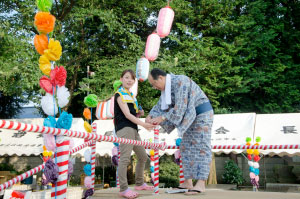 写真　納涼祭　準備段階